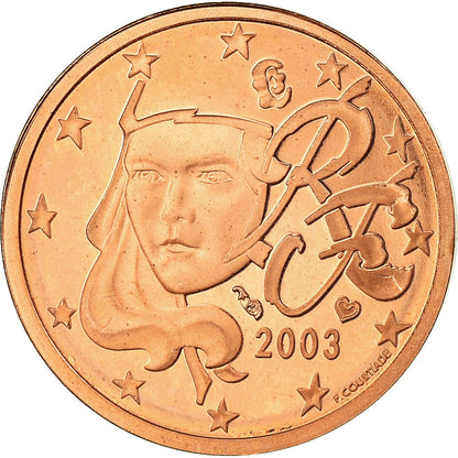 Francija, 
  
  2 evro centa, 
  
  2003
