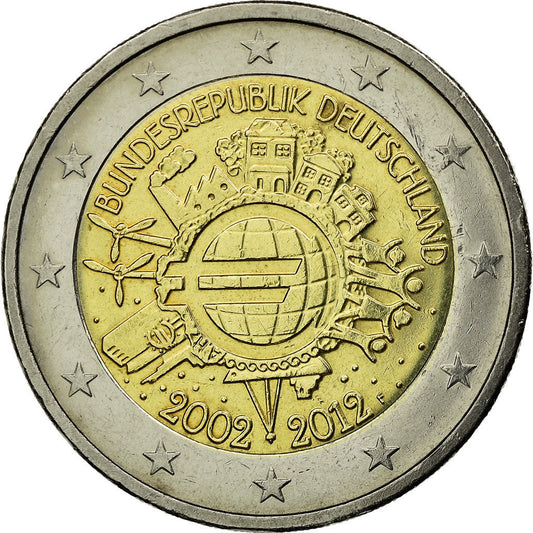 NEMČIJA - ZVEZNA REPUBLIKA, 
  
  2 evra, 
  
  Evro kovanci
