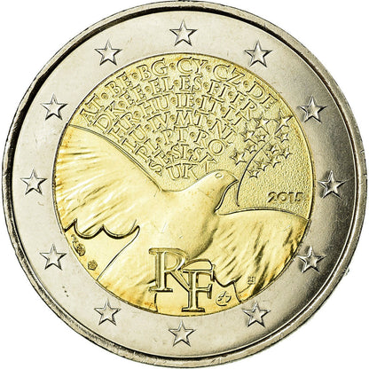 Francija, 
  
  2 evra, 
  
  70 ans de Paix v Evropi