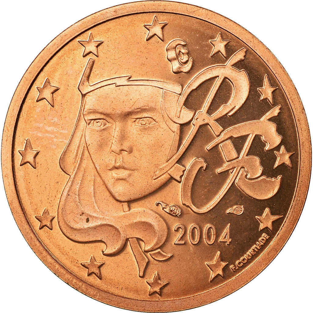 Francija, 
  
  2 evro centa, 
  
  2004