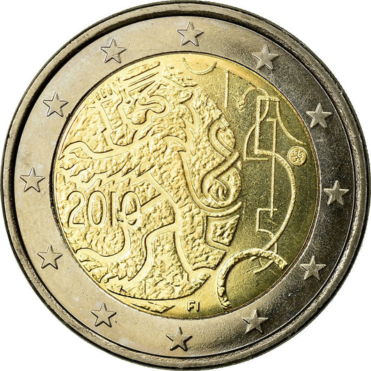 Finska, 
  
  2 evra, 
  
  emisija monnaie