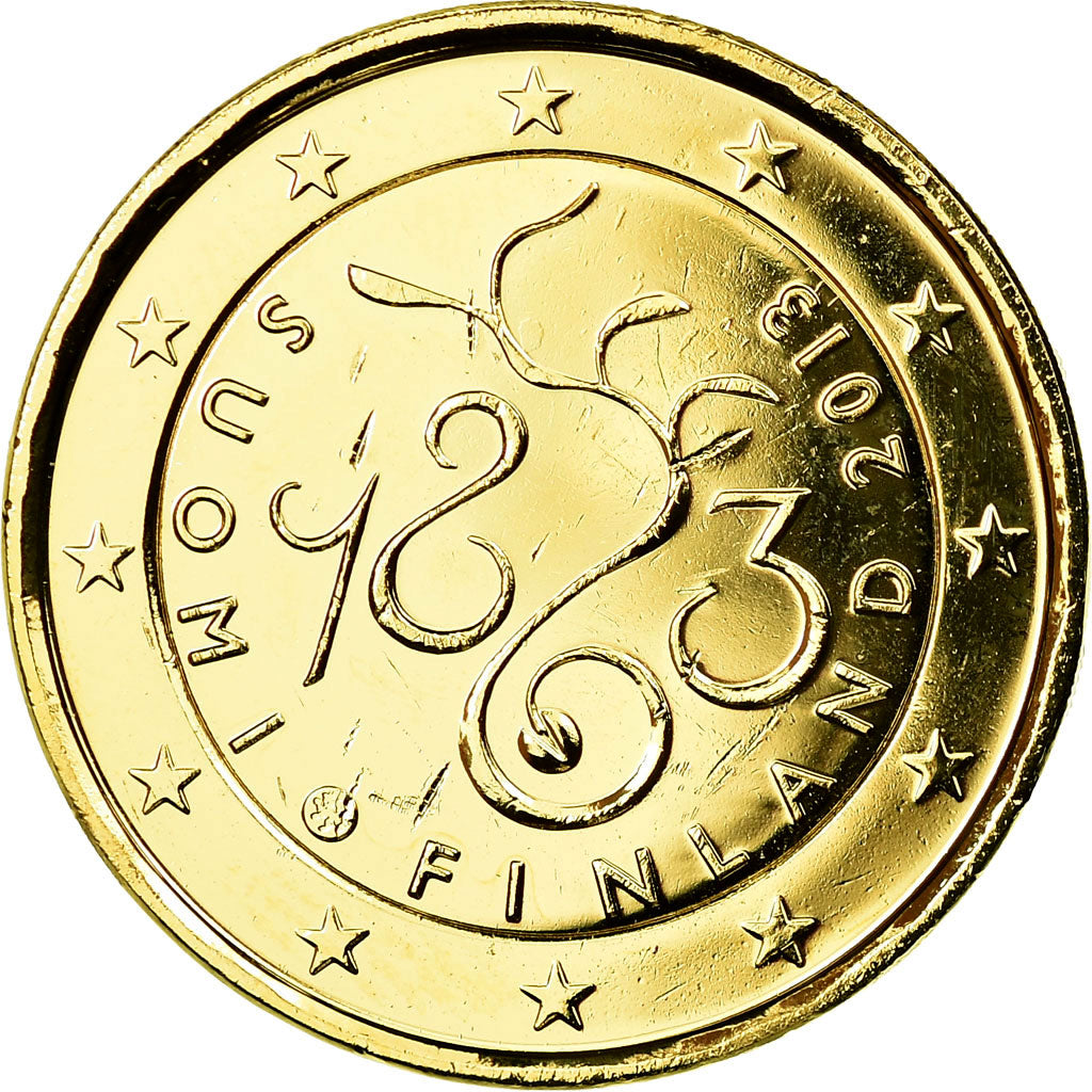 Finska, 
  
  2 evra, 
  
  150ème anniversaire du Parlement