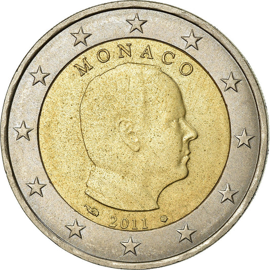 Monako, 
  
  2 evra, 
  
  Princ Albert II