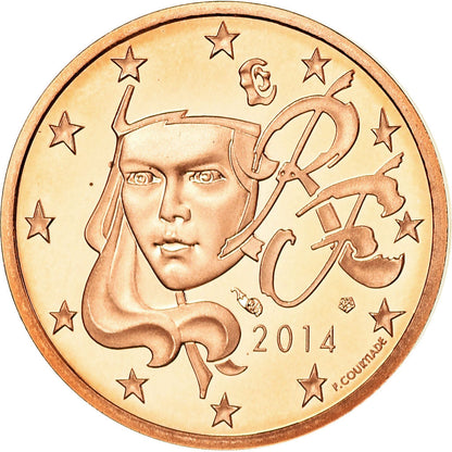 Francija, 
  
  2 evro centa, 
  
  2014