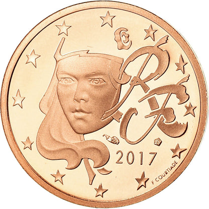 Francija, 
  
  2 evro centa, 
  
  2017