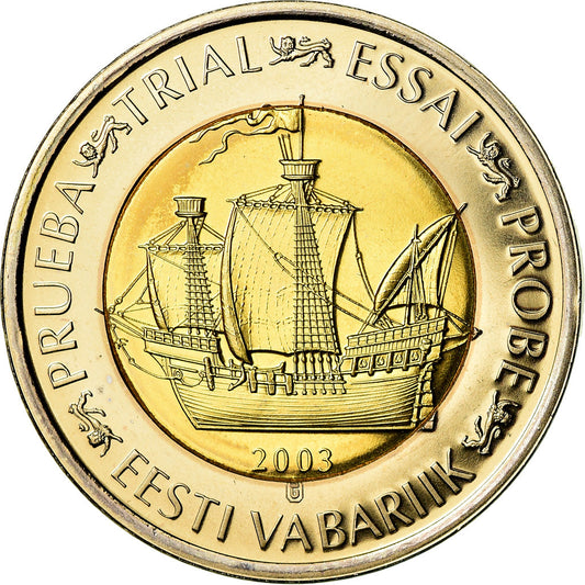 Estonija, 
  
  2 evra, 
  
  2003