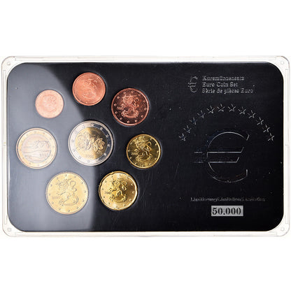 Finska, 
  
  Komplet 1 cent 2 evra, 
  
  2000-2005