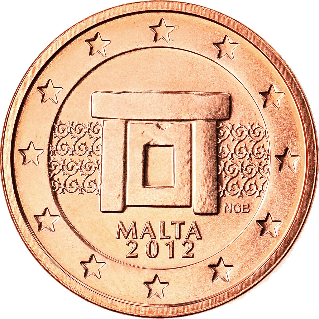 Malta, 
  
  2 evro centa, 
  
  2012