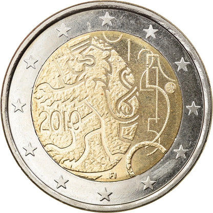 Finska, 
  
  2 evra, 
  
  150 let