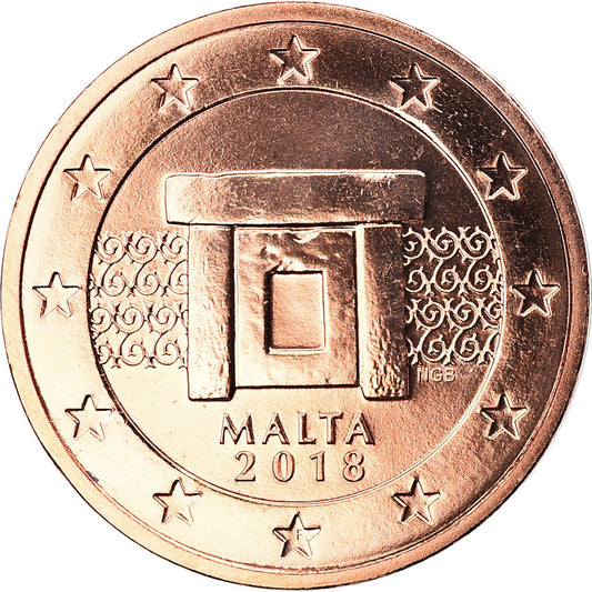 Malta, 
  
  2 evro centa, 
  
  2018