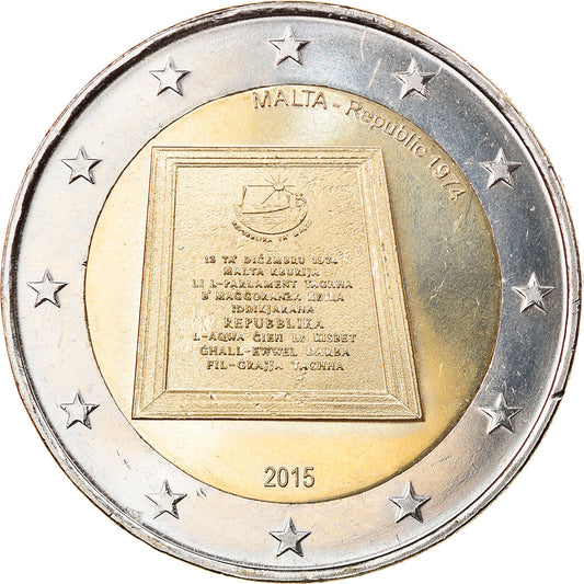 Malta, 
  
  2 evra, 
  
  2015