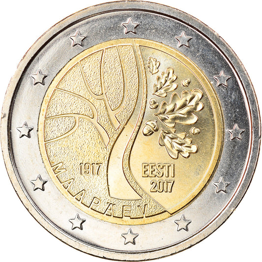 Estonija, 
  
  2 evra, 
  
  Le chemin de l'indépendance