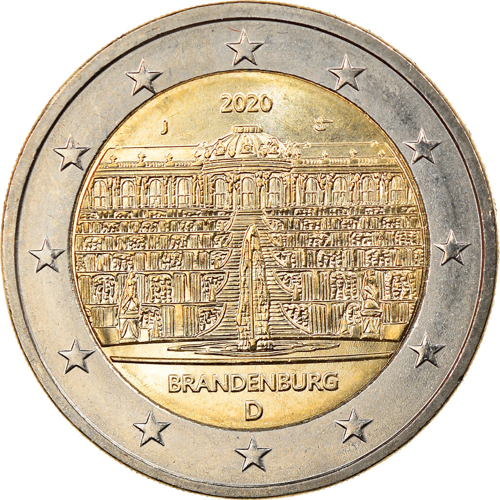 NEMČIJA - ZVEZNA REPUBLIKA, 
  
  2 evra, 
  
  Brandenburg