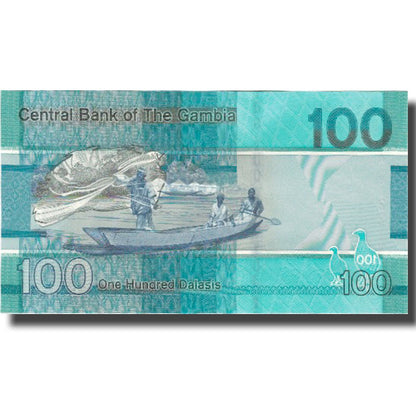 bankovec, 
  
  Gambija, 
  
  100 Dalasis