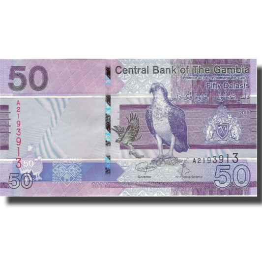 bankovec, 
  
  Gambija, 
  
  50 Dalasis