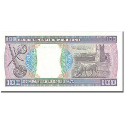 bankovec, 
  
  Mavretanija, 
  
  100 Ouguiya