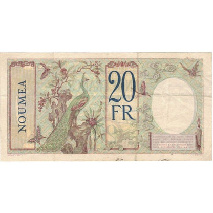 bankovec, 
  
  Nova Kaledonija, 
  
  20 frankov