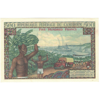 bankovec, 
  
  Kamerun, 
  
  500 frankov