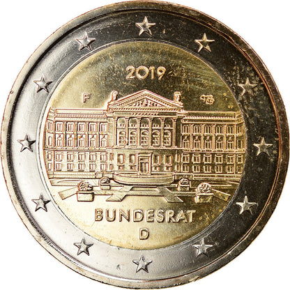 NEMČIJA - ZVEZNA REPUBLIKA, 
  
  2 evra, 
  
  Bundesrat
