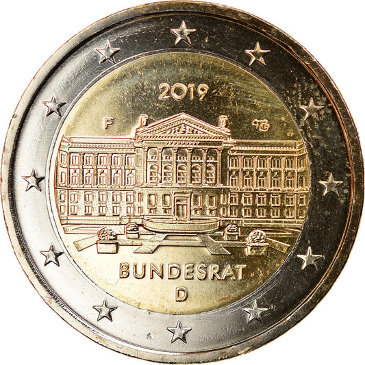 NEMČIJA - ZVEZNA REPUBLIKA, 
  
  2 evra, 
  
  Bundesrat