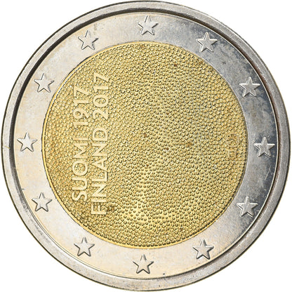 Finska, 
  
  2 evra, 
  
  Indépendance