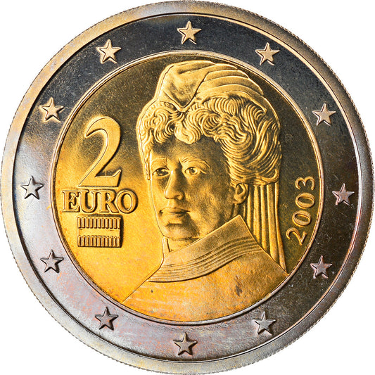 Avstrija, 
  
  2 evra, 
  
  2003