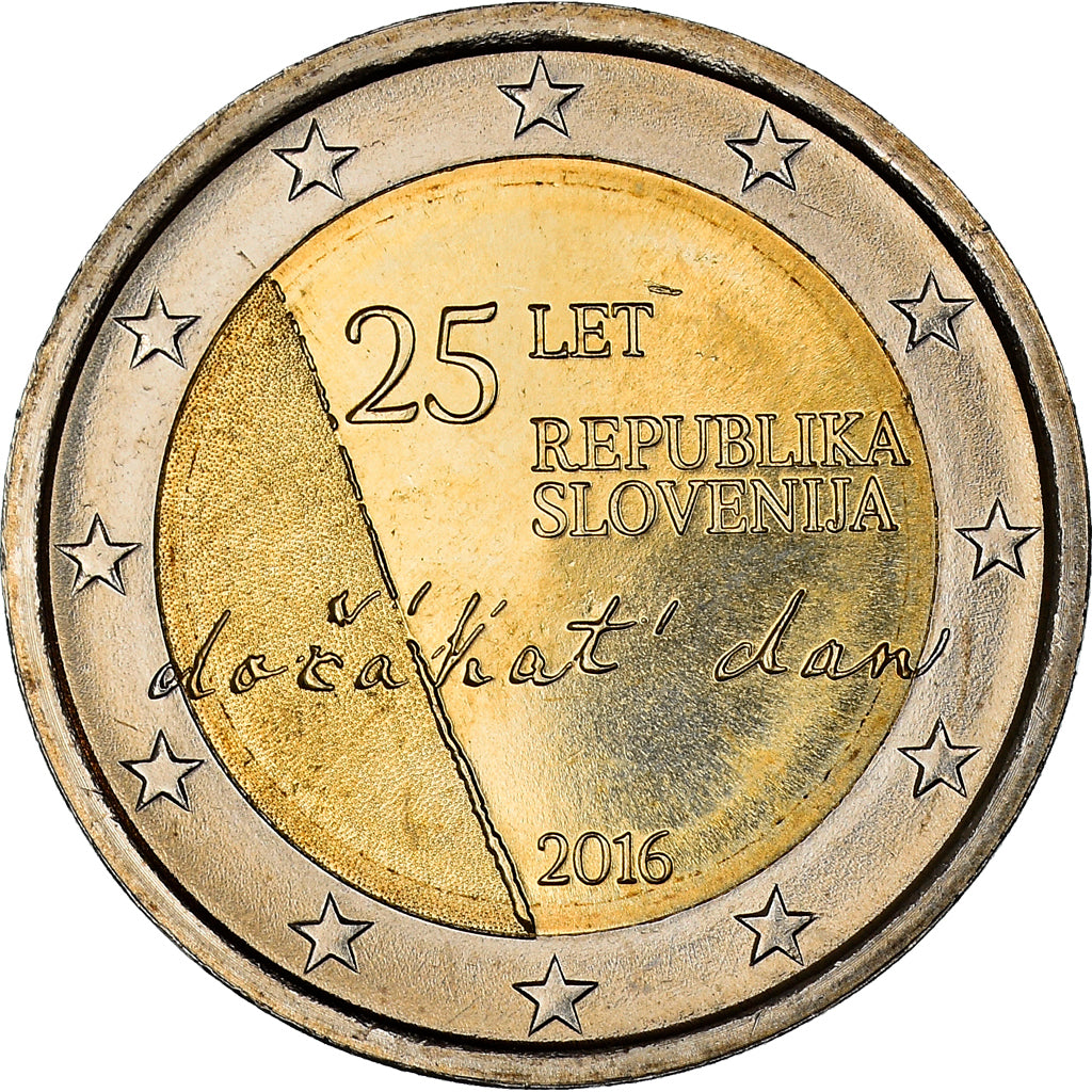 Slovenija, 
  
  2 evra, 
  
  2016