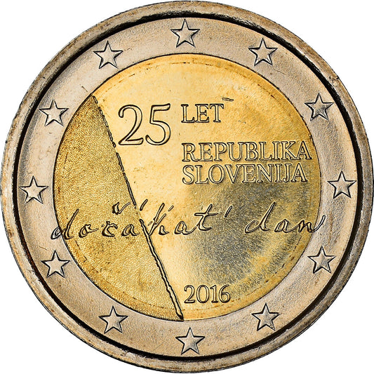 Slovenija, 
  
  2 evra, 
  
  2016