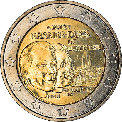 Luksemburg, 
  
  2 evra, 
  
  Veliki vojvoda Henrik