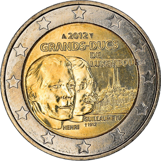 Luksemburg, 
  
  2 evra, 
  
  Veliki vojvoda Henrik