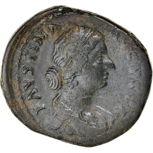 kovanec, 
  
  Favstina II., 
  
  Sestercij