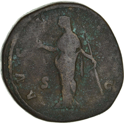 kovanec, 
  
  Faustina I, 
  
  Sestercij